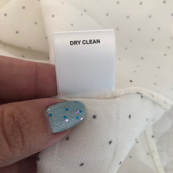 Elle Split V-Neck Polka Dot Blouse XXL - Picture 11 of 11